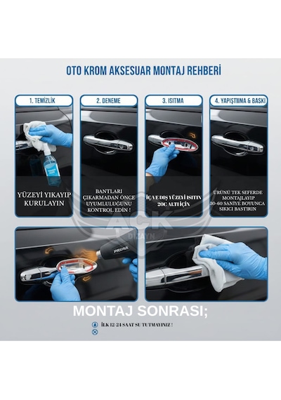 Volkswagen Golf 5 2004-2009 Araca Özel Krom Cam Çıtası + Krom Kapı Kol A+ Paslanmaz Çelik