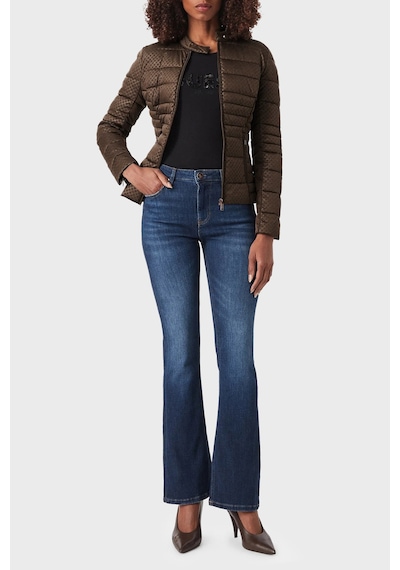 Guess New Vona Regular Fit Dik Yaka Şişme Mont W6yl16w2891 Kadın Mont W6yl16 W2891 G1cu Kahve