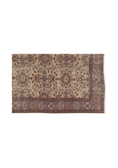 El Dokuması Vintage Yün-pamuk Naturel Halı 7623 156 X 275 Cm Çok Renkli