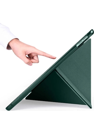 Samsung Galaxy Tab S9 Fe 10.9'' Uyumlu Kalem Bölmeli Uyku Modlu Arkası Silikon Kapak Kılıf Kılıf