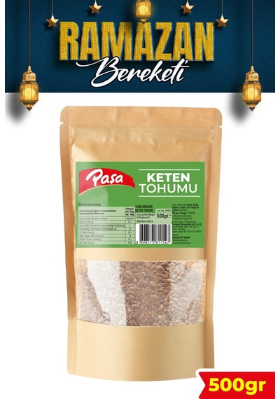 Keten Tohumu 500 Gr Yüksek Lifli Ve Omega-3 Kaynağı