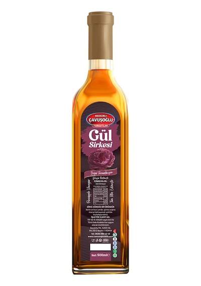 Bozkırlı Çavuşoğlu Gül Sirkesi Doğal Fermantasyon 500 ML