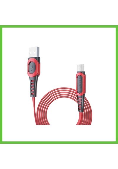 Bezos Konfulon Dc01 Süper Hızlı Micro Usb Kablo 1m 2.4a - Kırmızı Dmc