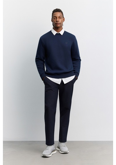 Avva Erkek Lacivert Bisiklet Yaka 3 İplik Şardonlu -5 Dereceye Dayanıklı Regular Fit Sweatshirt A62y1291 Avva Erkek Lacivert Bisiklet Yaka 3 İplik Şardonlu -5 Dereceye Dayanıklı Regular Fit Sweatshirt A62y1291