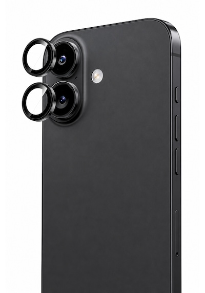 Apple iPhone 17 Uyumlu Kamera Lens Koruyucu Siyah