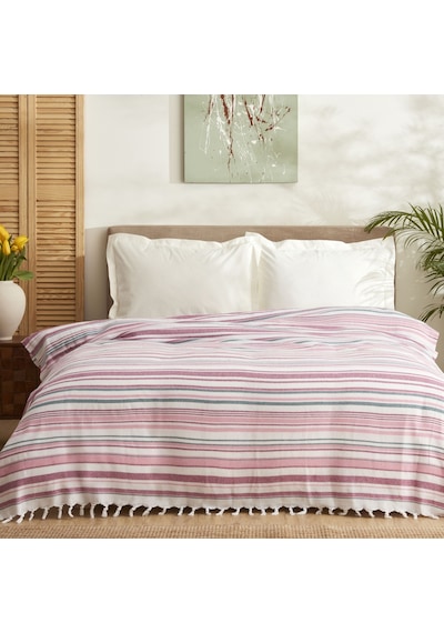 Karaca Home Montre Peştemal Çift Kişilik Pike Fuşya