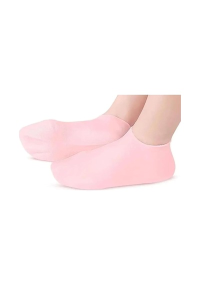 Nemlendirici Jel Topuk Çorabı - Çatlak Topuk Giderici Ve Yumuşatıcı Spa Çorabı - Gece Bakımı İçin Açık Parmaklı Jel Çorap-krem Sonrası Koruma
