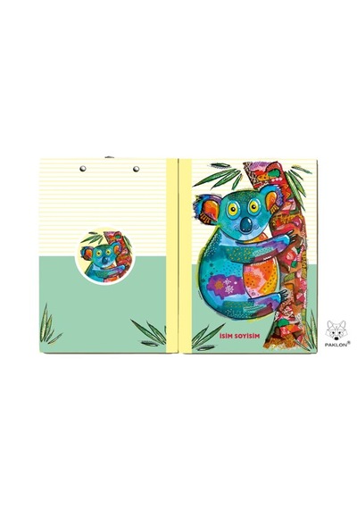 Paklon Tasarım Kapaklı Sekreterlik-koala 22x32 Cm