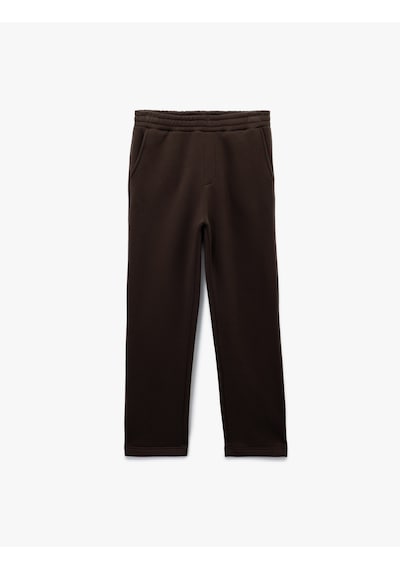 Koton Straight Fit Cep Detaylı Şardonlu Beli Lastikli Kışlık Eşofman Altı Kahverengi 6wam40033mk Kahverengi Koton Straight Fit Cep Detaylı Şardonlu Beli Lastikli Kışlık Eşofman Altı Kahverengi 6wam40033mk Kahverengi