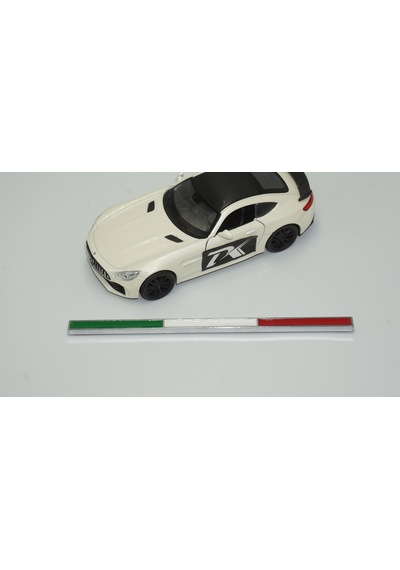 Dk Ferrari İtalyan Bayrağı Bagaj 3m 3d Krom Metal Body Rozet Ambl