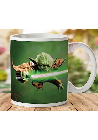 Star Wars Işın Kılıcı Baskılı Seramik Kupa Bardak