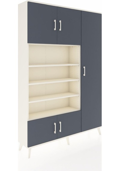 Arges Dolap 11 Raflı 5 Kapaklı 132x30x195 Aytaşı-antrasit/aytaşı Aytaşı Arges Dolap 11 Raflı 5 Kapaklı 132x30x195 Aytaşı-antrasit/aytaşı Aytaşı
