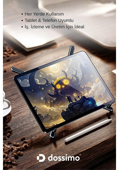 Lexroo Katlanabilir Portatif Laptop Standı Manyetik Telefon Ve Tablet Tutucu Tripod 4 İn 1 Ds-500
