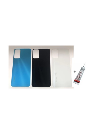 Mmb-trade Infinix Hot 12 Uyumlu Arka Batarya Pil Kapağı Mavi B7000 15 Ml Yapıştırıcı Mmbz