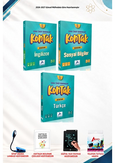 2026-2027 Paraf Yayınları 5. Sınıf 3 Kitap Seti - İngilizce, Sosyal Bilgiler Ve Türkçe