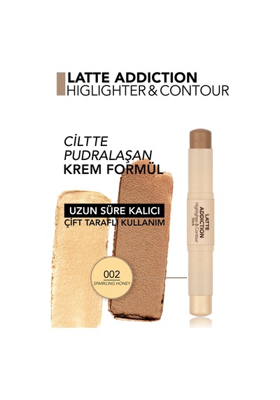 Flormar Latte Hafif Yapılı & Uzun Süre Kalıcı Kremsi Highlighter 002spklghny
