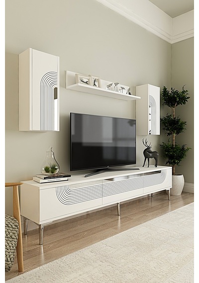 Tvr1803bs - Meyra Tvr180 Ünitesi Takım Beyaz-sılver 180cm Beyaz-sılver