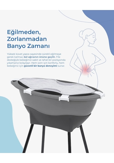 Babyjem Elegant Yenidoğan Bebek Banyo Küvet Seti Soft Yeşil