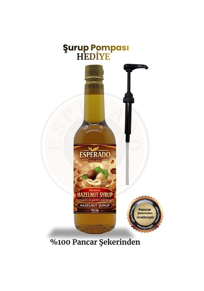 Premıum Fındık Aromalı Kahve Şurubu 750 Ml Diğer