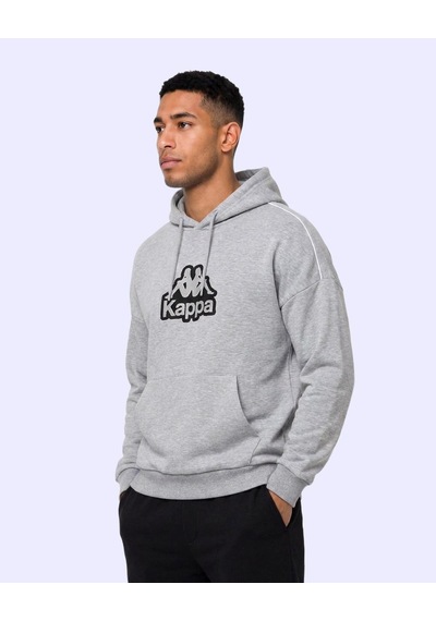 Kappa Logo İrente Tur Erkek Gri Regular Hoodie