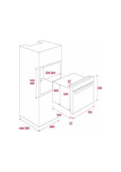 Teka Chef 3 HE 715 BK - HLX 640 KB - DBT 60 Siyah Ankastre Set