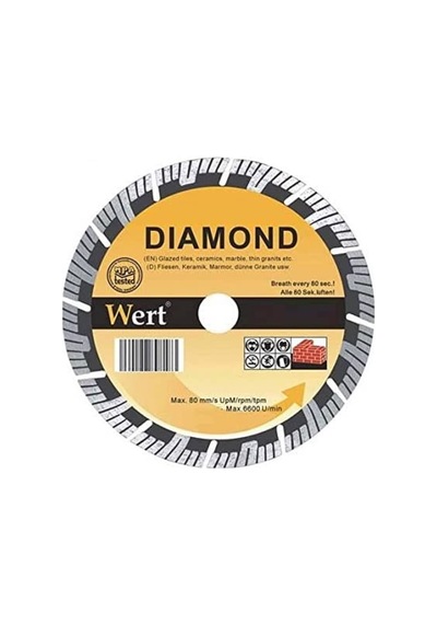 Wert W 2713/115 Süper Turbo Elmas Tesetere, Turuncu/gri, 115mm