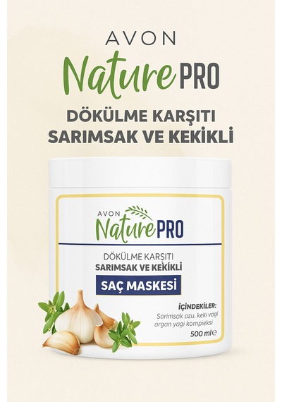 Nature Pro Sarımsak Ve Kekikli 500ml Saç Maskesi