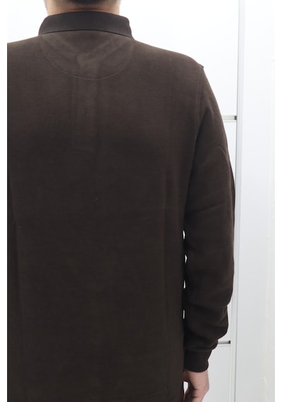 Santa Dmctekstil Erkek Desenli Spor Kesim Normal Kalıp Polo Yaka Selanik Kumaşlı Kışlık Kazak Kahverengi Santa Dmctekstil Erkek Desenli Spor Kesim Normal Kalıp Polo Yaka Selanik Kumaşlı Kışlık Kazak Kahverengi