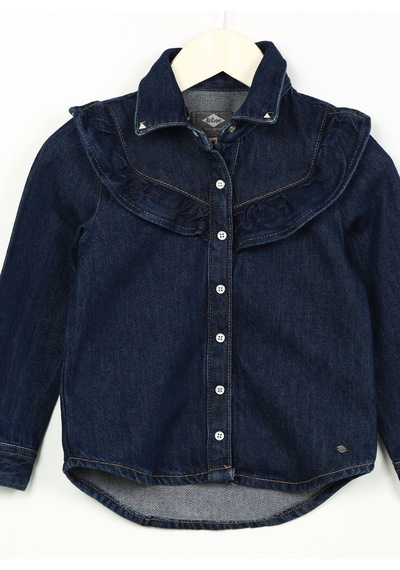 Lee Cooper Koyu Mavi Kız Çocuk Gömlek 241 Lcg 141001 Cherry Dark Blue