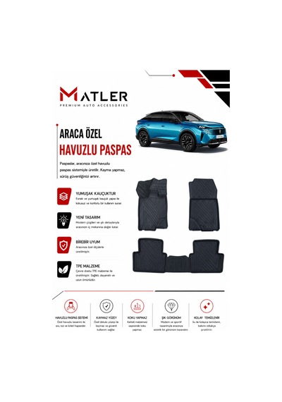 Peugeot 3008 Hybrid 2025 Model 4d Ekstra Havuzlu Paspas