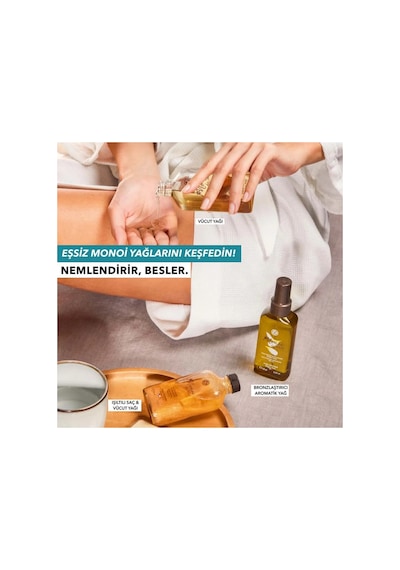 Monoi De Tahiti Saf Özlü Bronzlaştırıcı Nemlendirici Aromatik Kuru Vücut Yağı 125 Ml