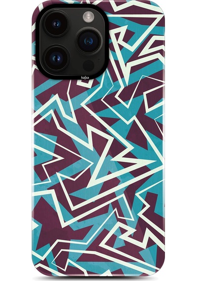 Teleplus Apple Uyumlu iPhone 14 Pro Max Kılıf Hd Desenli Kajsa Shield Plus Grafiti Serisi Kapak