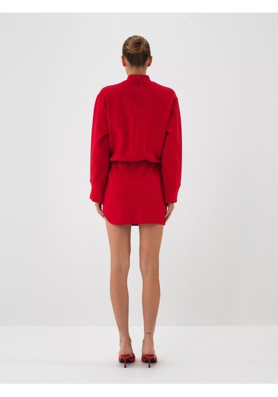 Xint Kırmızı Oversize Pamuklu Elbise 286228