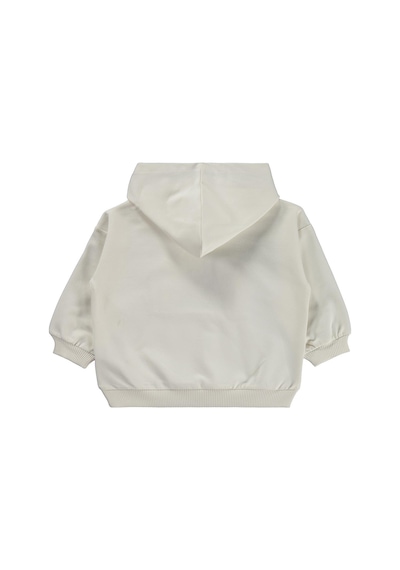 Civil Baby Tavşan Kulak Cepli Kapşonlu 6-18 Ay Sweatshirt - Ekru