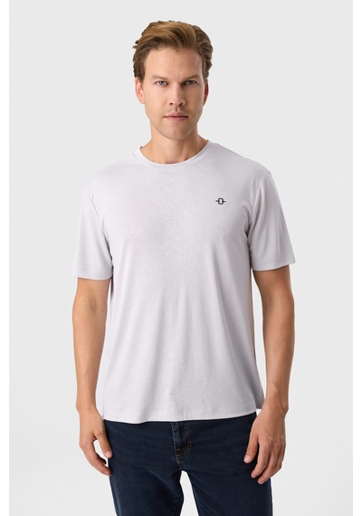 Back And Bond Regular Fit Gri Basic Tişört