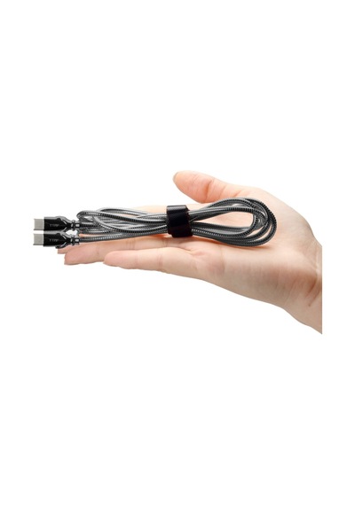 Ttaf T-CHR-02-3 USB-A To USB-C 2.4 A Çelik Zırhlı Şarj Data Aktarım Kablosu