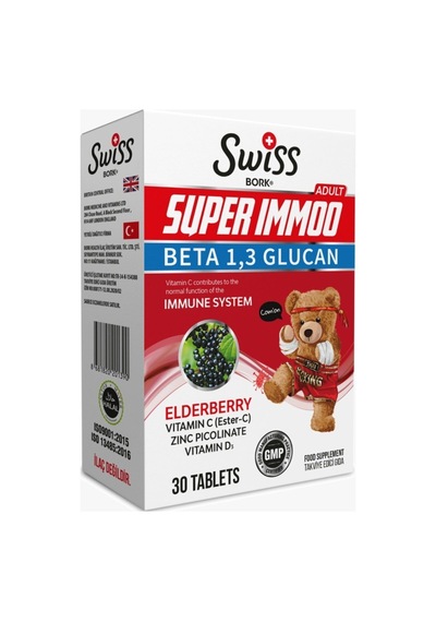 Bork Super Immoo Beta Glucan, Çinko, D3, Vitamin-c 30 Tablet
