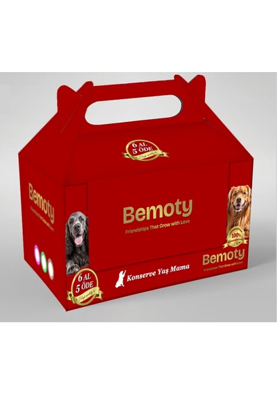 Bemoty Karışık Lezzetler Kuzu - Biftekli Yetişkin Köpek Konservesi 6 x 415 G