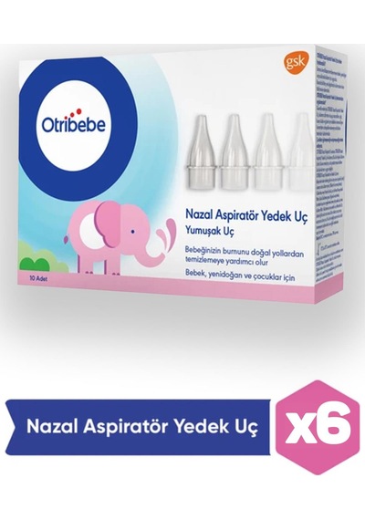 Otribebe Nazal Aspiratör Yedek Ucu 10'lu 6 Adet