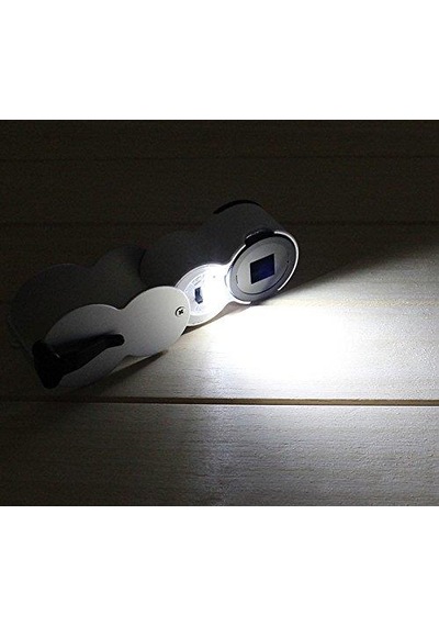 45X 22Mm Katlanır Ölçekli Optik Lens 2 Beyaz Led 1 Uv Led Işıklı