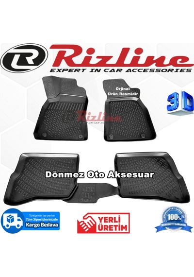 Skoda Süper B 3D Paspas Havuzlu Siyah 2003-2008 Arası Rizline N11.13325