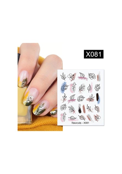 Su Transferli Nail Art Sticker X081 52340-1