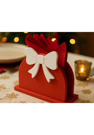 Yılbaşı Temalı Peçetelik Noel Dekoratif Masa Peçete Standı Diğer