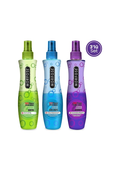 Morfose Biotin + Keratin + Kolajen Fön Suyu 3 x 240 ML