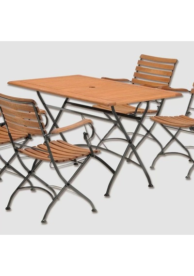Bahçe Masası Balkon Masası Ahşap Masa Kahverengi