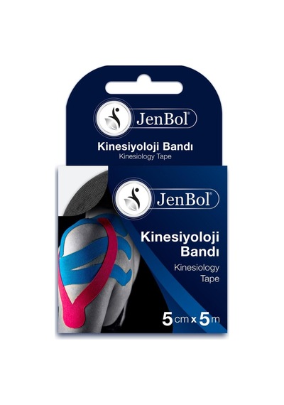 Jenbol Kinesiology Tape  Bandı 5 Cm X 5 M - Siyah