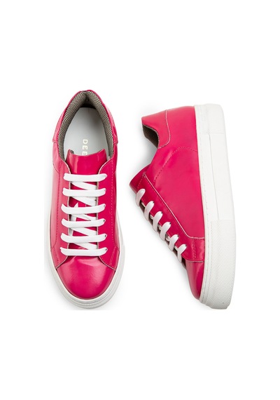Deery Hakiki Deri Fuşya Sneaker Kadın Ayakkabı - Z1681Zfsyc01 Fuşya