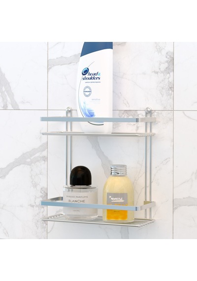 Teknotel Iki Katlı Banyo Rafı Krom Es067 Krom