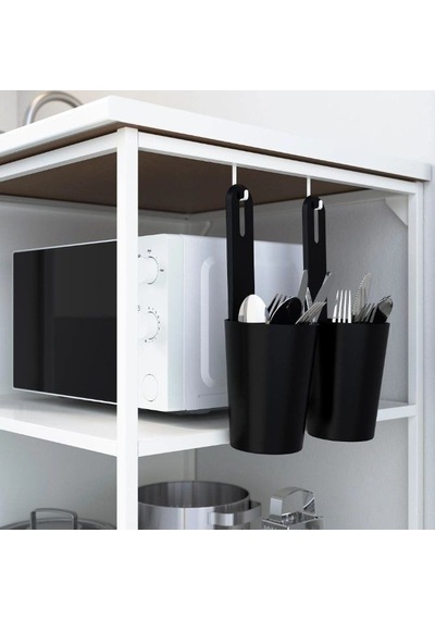 Ikea Enhet Banyo Askısı 2 Kancalı 2'li 6 X 24 Mm Beyaz