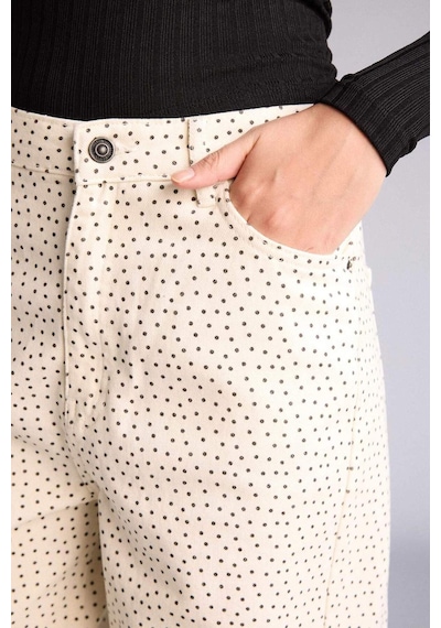 Defacto Baggy Fıt Normal Bel Standart Boy Gabardin Pantolon G9492ax26spwt81 Beyaz-wt81